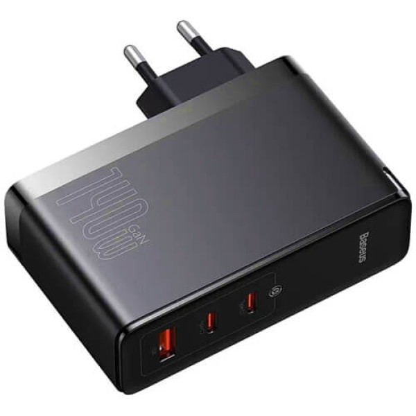 Мережевий зарядний пристрій Baseus GaN5 Pro Fast Charger 140W Black with Type-C/Type-C (CCGP100201)