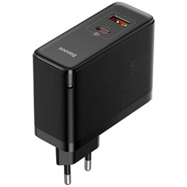 Мережевий зарядний пристрій Baseus GaN5 Pro Fast Charger Type-C/Type-C 100W Black (CCGP090201)