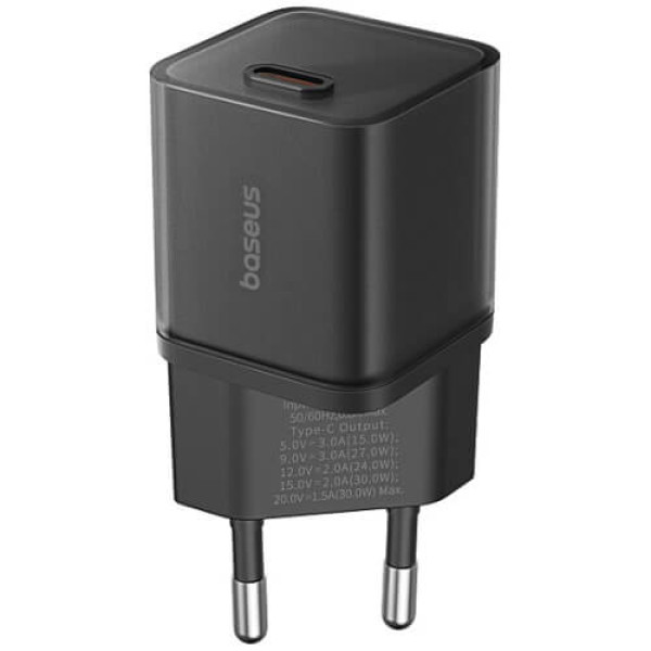 Мережевий зарядний пристрій Baseus GaN5S Fast Charger 1C 30W Cluster Black (P10162504113-00)