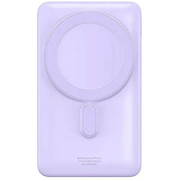 Зовнішній акумулятор Baseus Magnetic Bracket Wireless 10000mAh 20W Purple (PPCX080005)