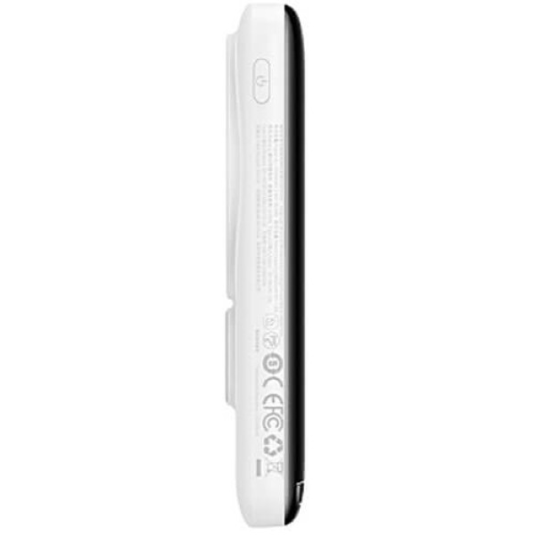 Зовнішній акумулятор Baseus Magnetic Bracket Wireless 10000mAh 20W White (PPCX000202)