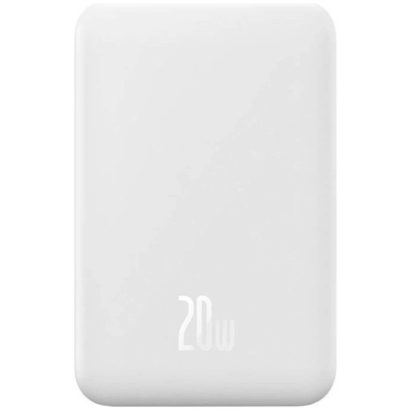 Зовнішній акумулятор Baseus Magnetic Mini Wireless Fast Charge Power Bank 20000mAh 20W White (10022102212-01/PPCXM20)