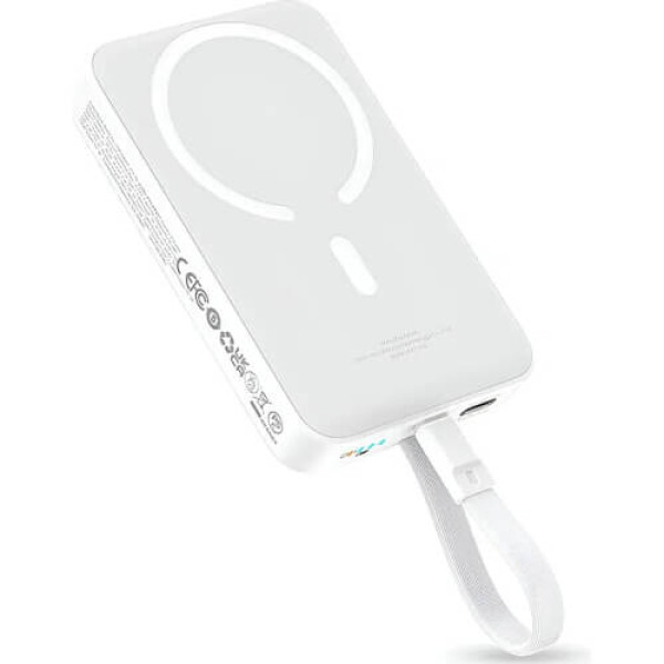 Зовнішній акумулятор Baseus Magnetic Mini Wireless Fast Charge Type-C Edition 10000mAh 30W Stellar Whie (P1002210B223-00)