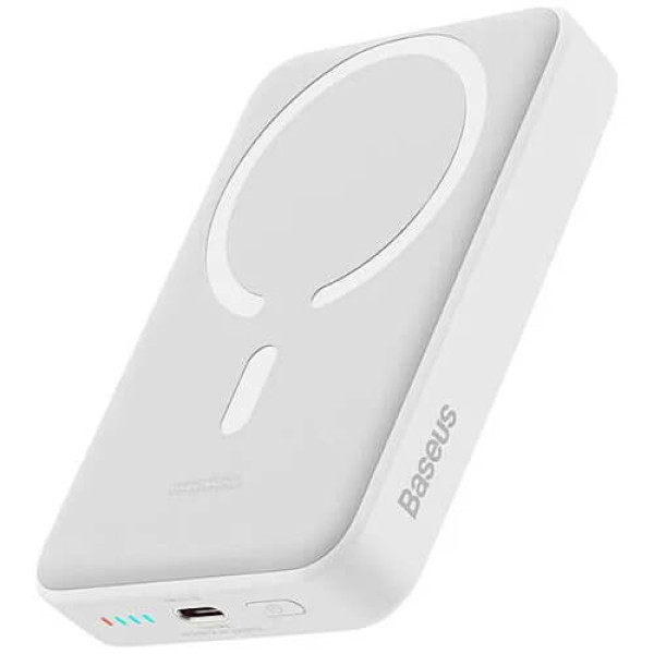 Зовнішній акумулятор Baseus Magnetic Mini Wireless Fast Charge Power Bank 10000mAh 30W White (PPCX110202)