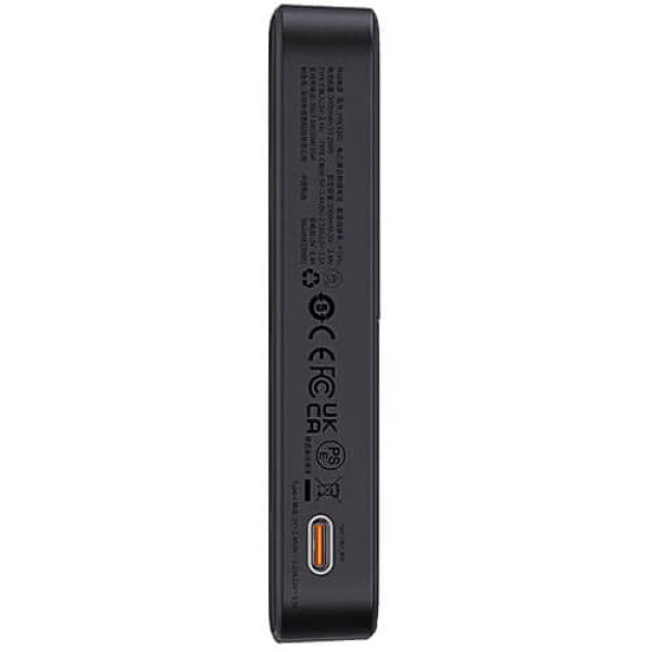 Зовнішній акумулятор Baseus MagPro Magnetic Bracket Wireless Fast-Charging 5000mAh 20W з кабелем Cosmic Black (P10064101123-00)