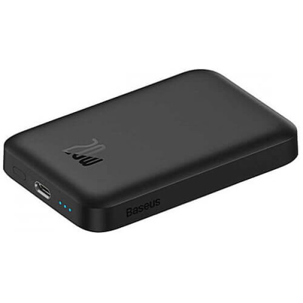 Зовнішній акумулятор Baseus Power Bank 6000mAh Magnetic Wireless Quick Charge 20W Black (PPCX020001)