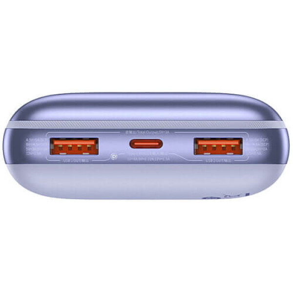 Зовнішній акумулятор Baseus Power Bank 20000mAh Bipow Pro Digital Display PD 22.5W Purple (PPBD030005)