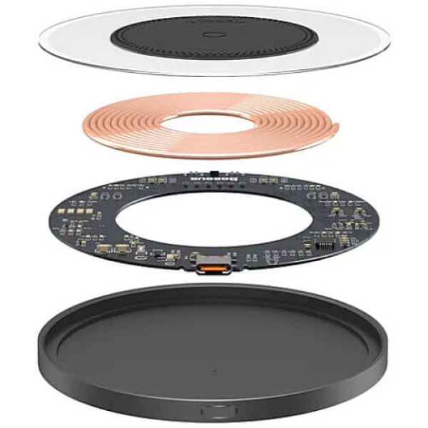 Бездротовий зарядний пристрій Baseus Simple 2 Black (CCJJ050001)