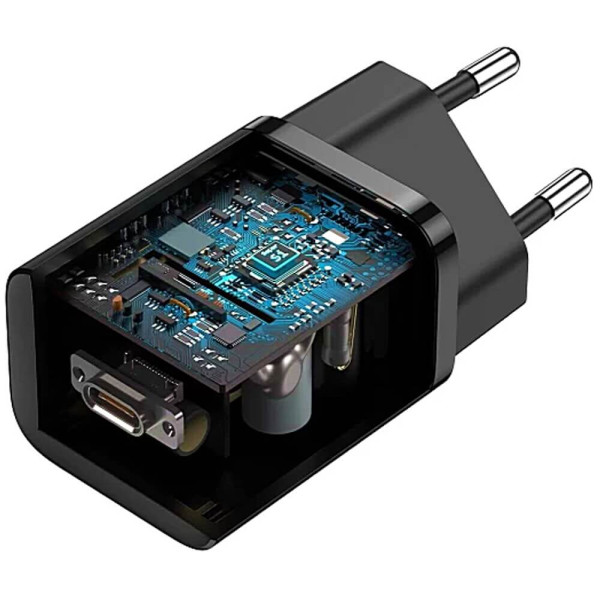 Мережевий зарядний пристрій Baseus Super Si Quick Charger 25W Black (CCSP020101)
