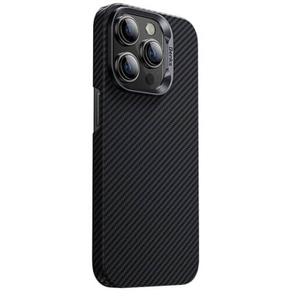 Чохол-накладка Benks Armor Kevlar Air Case (600D) for iPhone 15 Pro Max with MagSafe Black