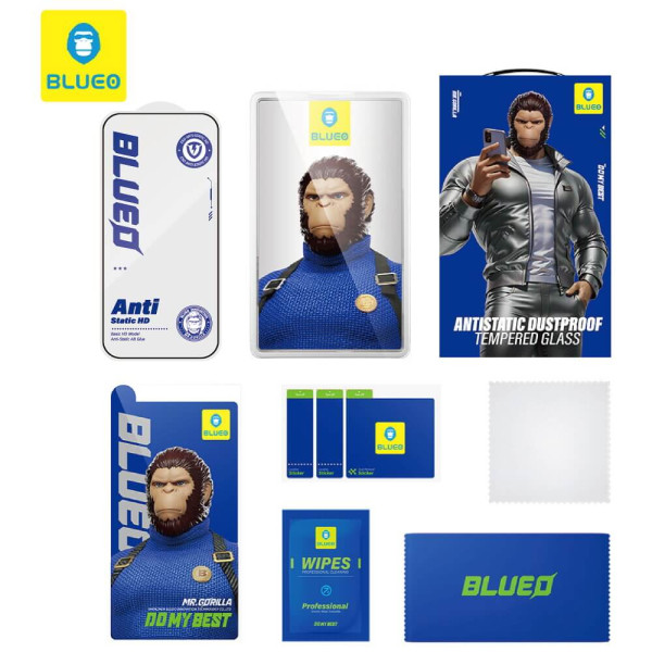 Захисне скло Blueo 2.5D Silk Full Cover HD Glass for iPhone 17/17 Pro/16 Pro (PBJ1-I17P)