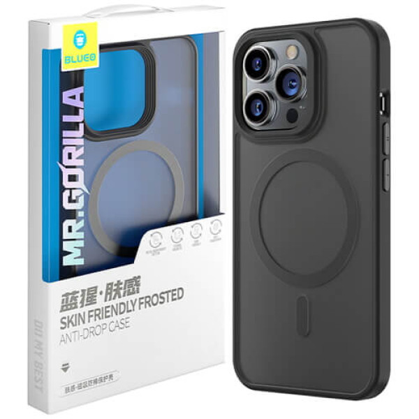 Чохол-накладка Blueo Frosted Anti-Drop Case for iPhone 14 Pro with MagSafe Black (BK5777-14P)