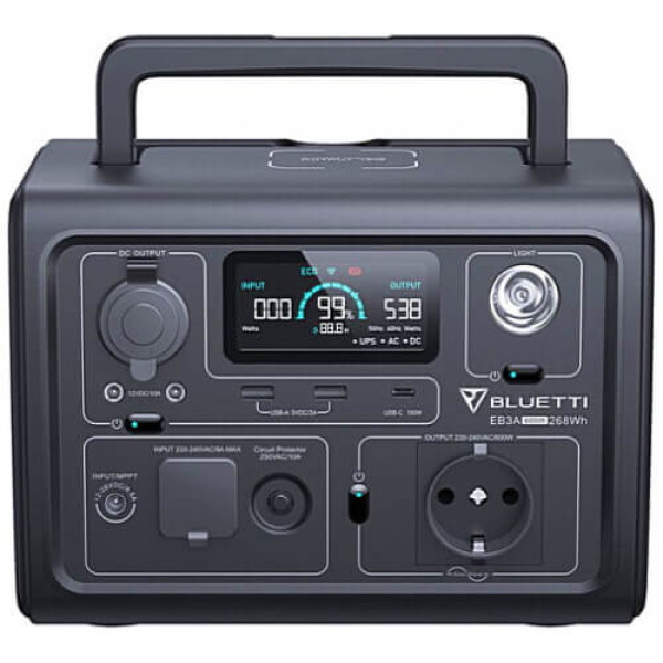 Зарядна станція BLUETTI EB3A 600W 268Wh