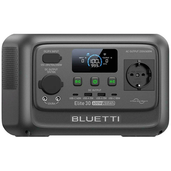 Зарядна станція BLUETTI Elite 30 V2 600W 288Wh (P-EL30V2-EU-GY-BL-010)