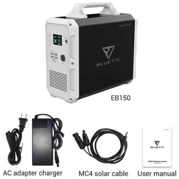 Зарядна станція BLUETTI PowerOak EB150 Black ГАРАНТІЯ 12 міс.