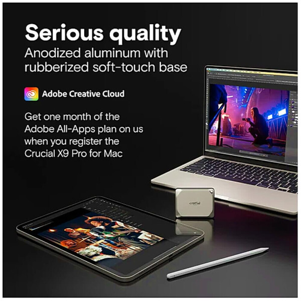 SSD-накопичувач Crucial X9 Pro 2TB for Mac (CT2000X9PROMACSSD9B)