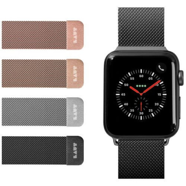 Ремінець Laut STEEL LOOP for Apple Watch 44/45/46/49mm Black (LAUT_AWL_ST_BK)