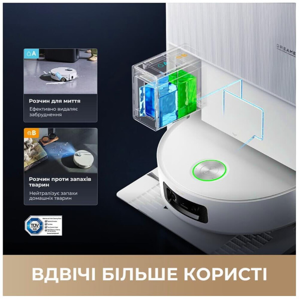 Робот-пилосос Dreame Aqua 10 Ultra Roller Complete Black (RLH71DE-1-bl) ГАРАНТІЯ 3 міс.
