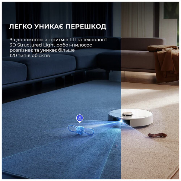 Робот-пилосос з вологим прибиранням Dreame X40 Ultra Complete White ГАРАНТІЯ 12 міс.