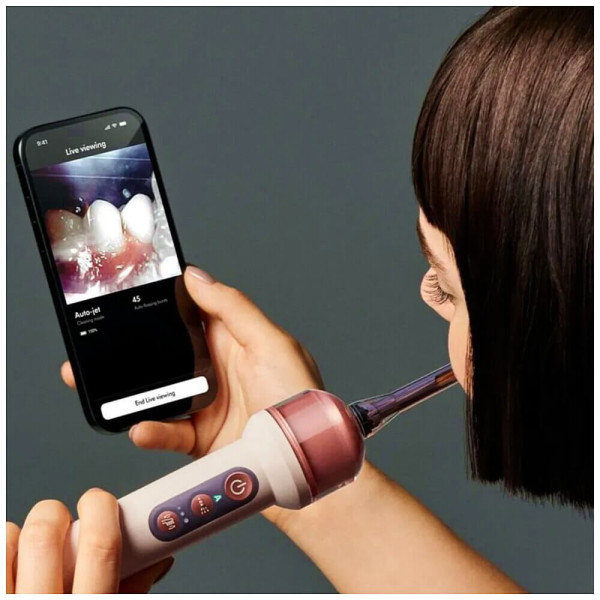 Електрична зубна щітка + іригатор Dyson CameraJet Ceramic Pink (638165-91)