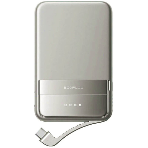 Зовнішній акумулятор EcoFlow RAPID Magnetic 5000mAh 30W Silver (EF-RAPID5000-EU) ГАРАНТІЯ 12 міс.