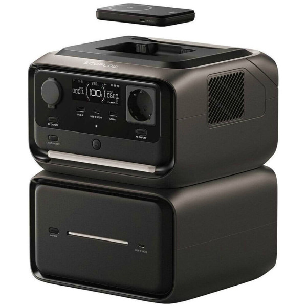Зарядна станція EcoFlow RIVER 3 Max Plus Wireless (EFRIVER3MP-Wireless-EU-CBOX) ГАРАНТІЯ 12 міс.