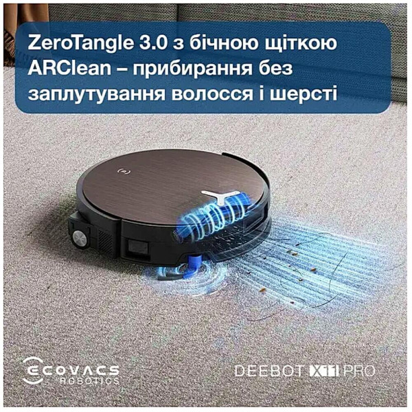 Робот-пилосос із вологим прибиранням ECOVACS Deebot X11 Pro Omni ГАРАНТІЯ 3 міс.