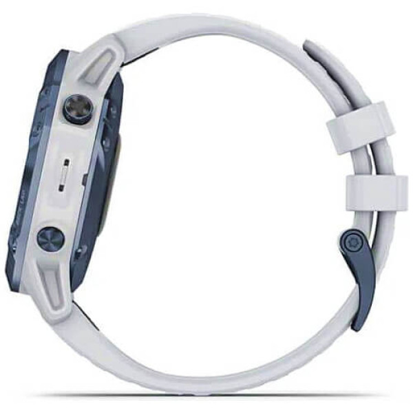 Смарт-годинник Garmin Fenix 6 Pro Solar Edition Mineral Blue with Whitestone Band (010-02410-19) ГАРАНТІЯ 12 міс