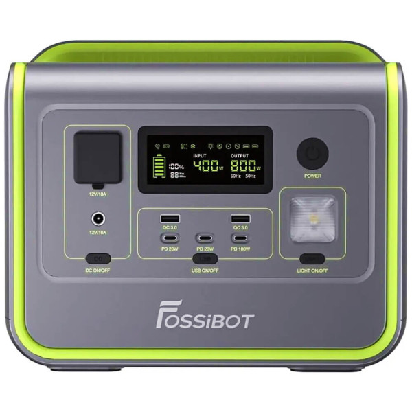 Зарядна станція Fossibot F800 Green (FSB-F800-gr) ГАРАНТІЯ 12 міс.