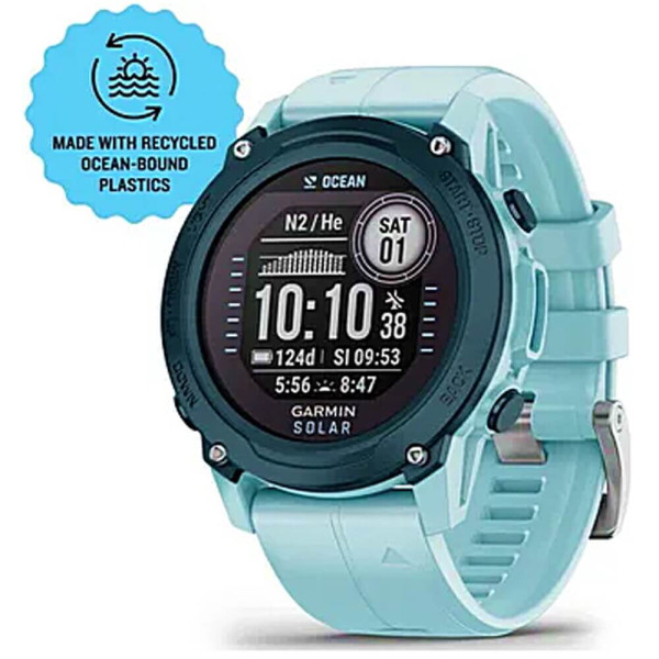 Смарт-годинник Garmin Descent G1 Solar Ocean Edition Azure (010-02604-04) ГАРАНТІЯ 3 міс.