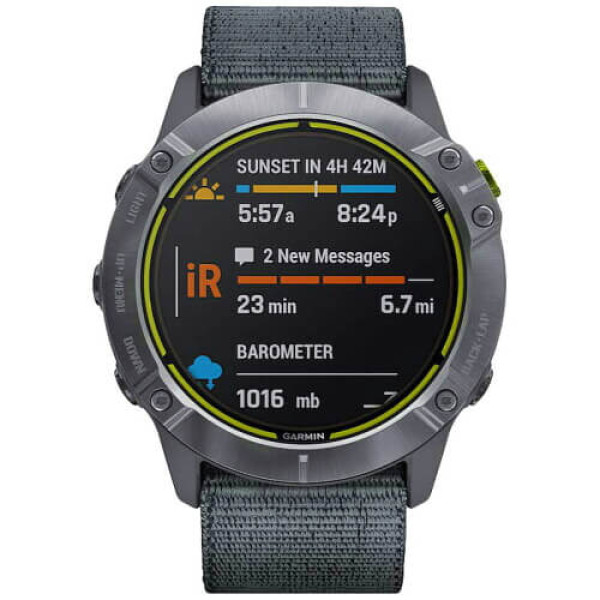 Смарт-годинник Garmin Enduro Steel With Gray UltraFit Nylon Strap (010-02408-00/10) ГАРАНТІЯ 12 міс.
