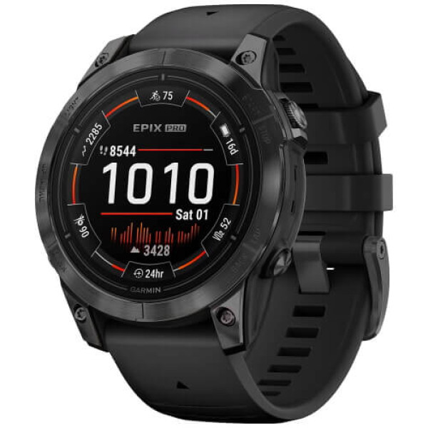 Смарт-годинник Garmin Epix Pro Gen 2 47mm Slate Gray with Black Band (010-02803-00/01) ГАРАНТІЯ 3 міс.
