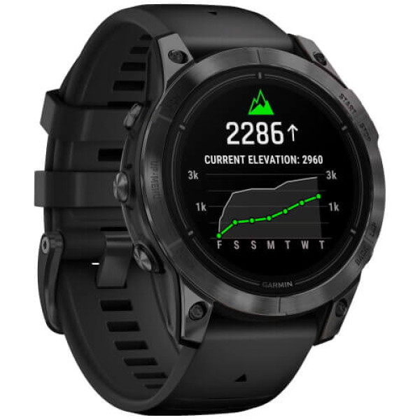 Смарт-годинник Garmin Epix Pro Gen 2 47mm Slate Gray with Black Band (010-02803-00/01) ГАРАНТІЯ 3 міс.