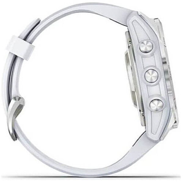 Смарт-годинник Garmin Epix Pro Gen 2 42mm Silver w. Whitestone Band (010-02802-00/01)
