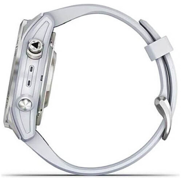 Смарт-годинник Garmin Epix Pro Gen 2 42mm Silver w. Whitestone Band (010-02802-00/01) ГАРАНТІЯ 3 міс.