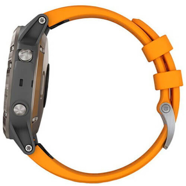 Смарт-годинник Garmin Fenix 5 Plus Sapphire Orange (010-01988-05/04) ГАРАНТІЯ 12 міс.