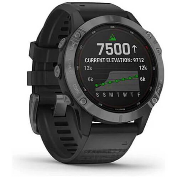 Смарт-годинник Garmin Fenix 6 Pro Solar Edition Slate Gray With Black Band (010-02410-15) ГАРАНТІЯ 12 міс.