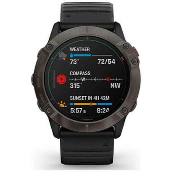 Смарт-годинник Garmin Fenix ​​6X Pro Solar Titanium 12 міс.