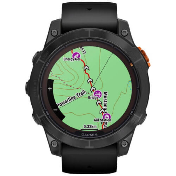 Смарт-годинник Garmin Fenix 7 Pro Sapphire Solar Carbon G. DLC Tit. with Black Band (010-02777-10/11)