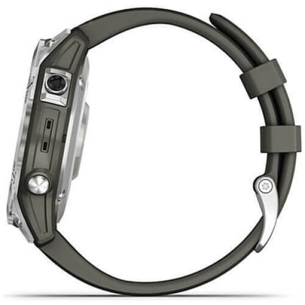 Смарт-годинник Garmin Fenix 7 Silver with Graphite Band (010-02540-00/01) ГАРАНТІЯ 3 міс.