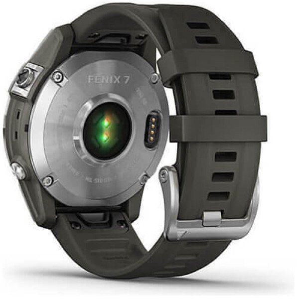 Смарт-годинник Garmin Fenix 7 Silver with Graphite Band (010-02540-00/01)