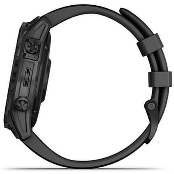 Смарт-годинник Garmin Fenix 7 Sapphire Solar Black DLC Titanium with Black Band (010-02540-34/35)