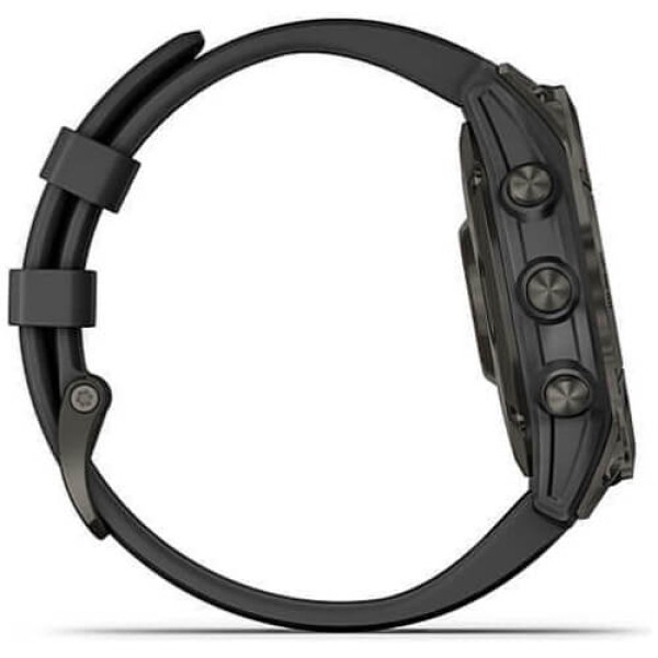 Смарт-годинник Garmin Fenix 7 Sapphire Solar Black DLC Titanium with Black Band (010-02540-34/35) ГАРАНТІЯ 3 міс.