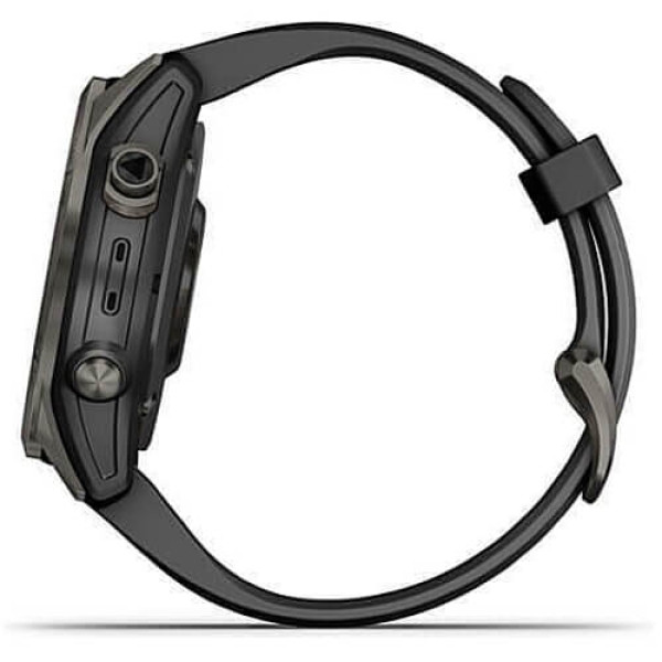 Смарт-годинник Garmin Fenix 7S Sapphire Solar Carbon Grey DLC Titanium with Black Band (010-02539-25) ГАРАНТІЯ 3 міс.