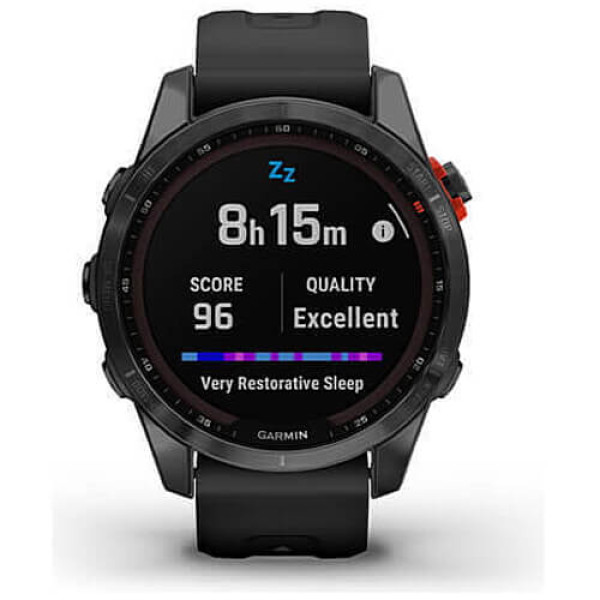 Смарт-годинник Garmin Fenix 7S Solar Slate Gray with Black Band (010-02539-12/13) ГАРАНТІЯ 3 міс.