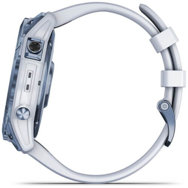Смарт-годинник Garmin Fenix 7X Sapphire Solar M. Blue DLC Titanium with Whitestone Band (010-02541-14/15) ГАРАНТІЯ 3 міс.
