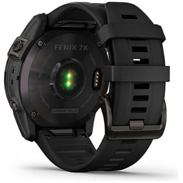 Смарт-годинник Garmin Fenix 7X Sapphire Solar Carbon Gray DLC Titanium with Black Band (010-02541-10/11)