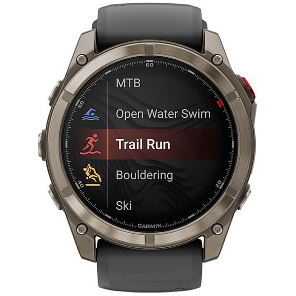 Смарт-годинник Garmin Fenix ​​8 Pro 51 мм AMOLED Titanium with Graphite/Black Silicone Band (010-03199-10/11) ГАРАНТІЯ 3 міс.