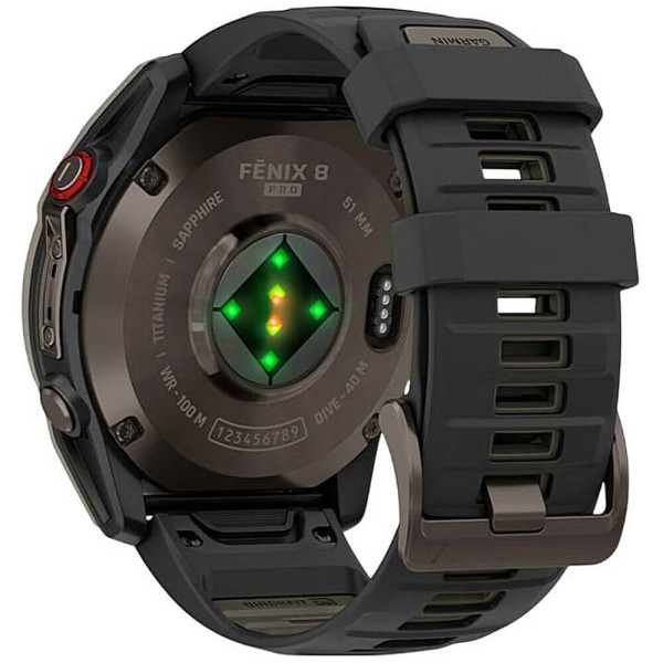 Смарт-годинник Garmin Fenix ​​8 Pro 47мм AMOLED Carbon Gray DLC Titanium with Black/Pebble Gray (010-03198-00/01) ГАРАНТІЯ 3 міс.