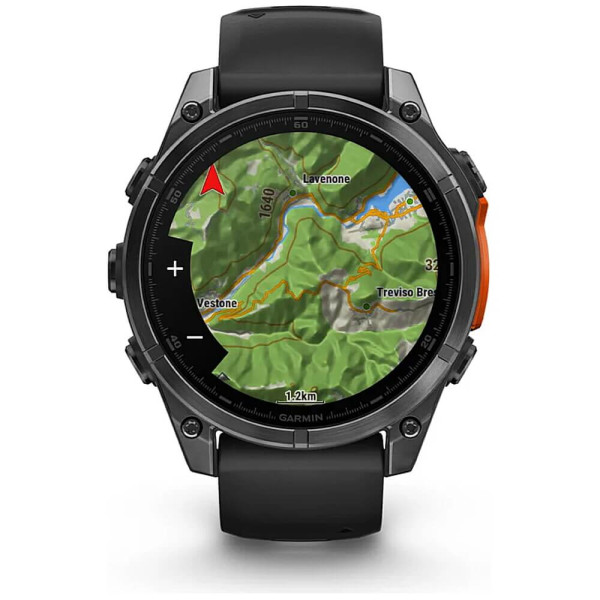 Смарт-годинник Garmin Fenix 8 51mm AMOLED Slate Gray with Black Silicone Band (010-02905-00) ГАРАНТІЯ 12 міс.